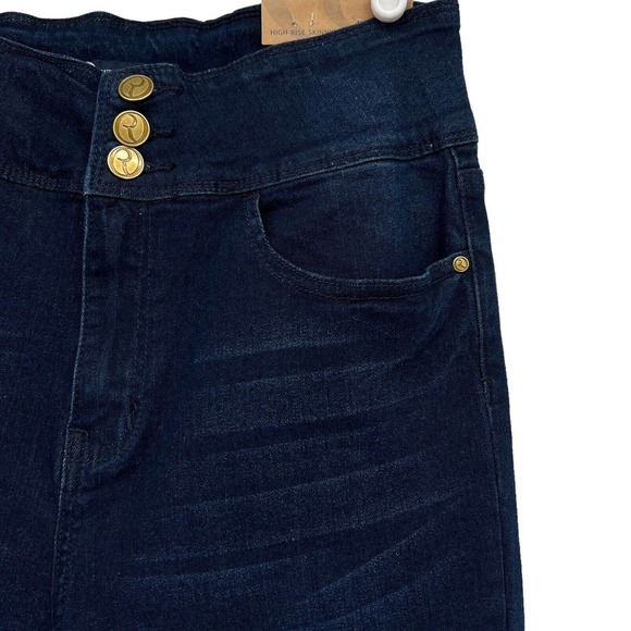 ROCK & REPUBLIC Women High Rise Skinny Ankle Stretch Blue Jeans Size 10 (29x26) - Picture 6 of 13